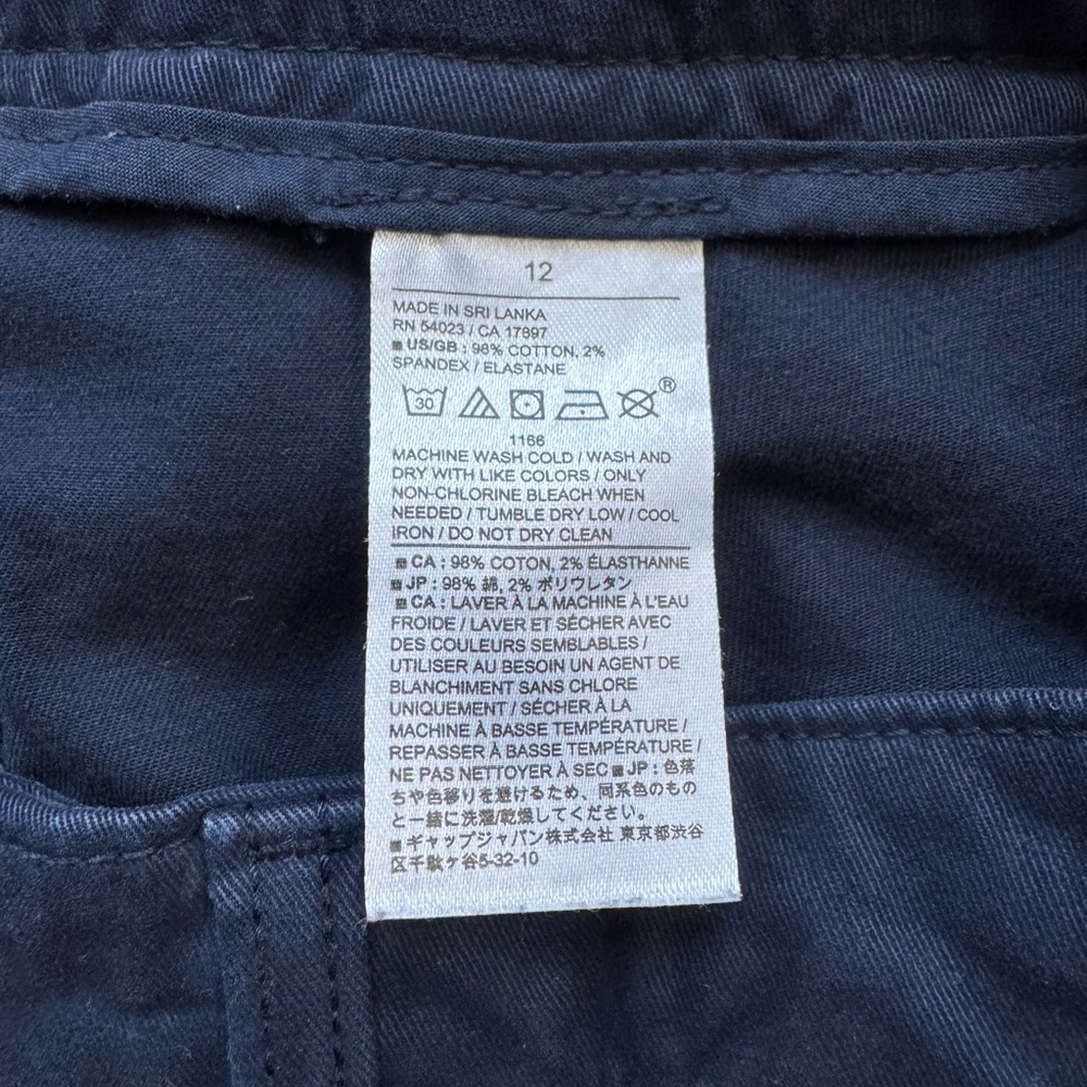 Banana Republic Authentic Chino Barrel Pant in NAVY Size 12 - Picture 7 of 8